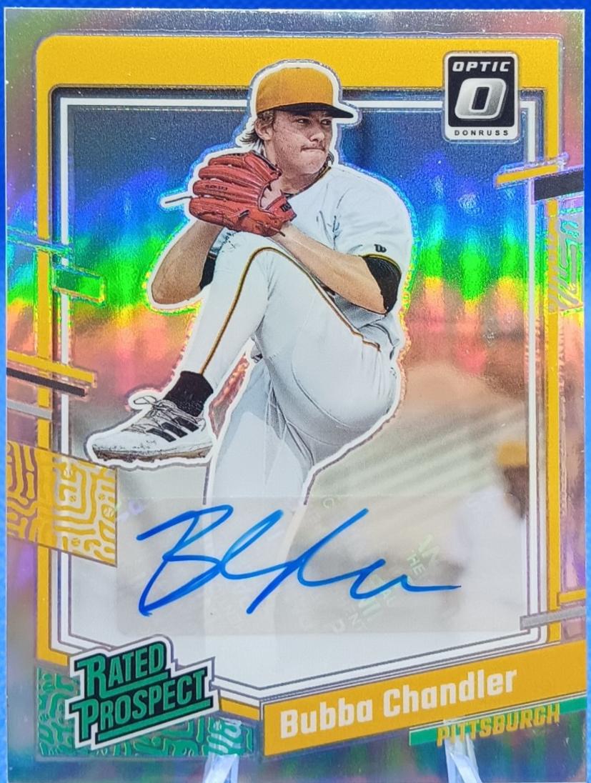 Bubba Chandler #RPS-BC Baseball Cards 2023 Panini Donruss Optic Rated Prospect Signatures