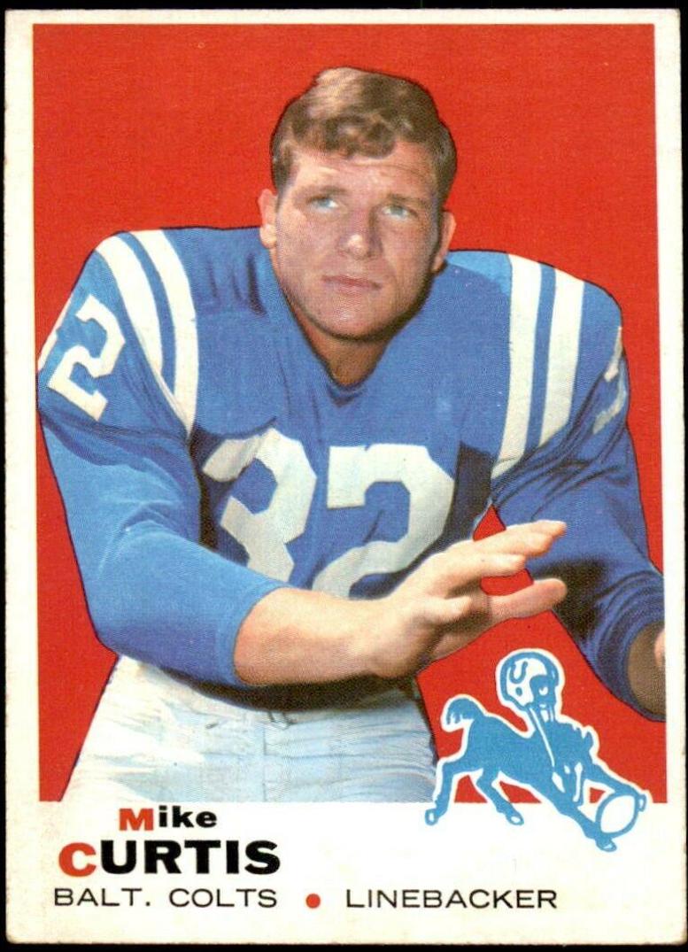 Mike Curtis #229 Football Cards 1969 Topps