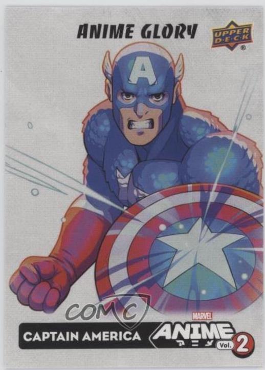 Captain America #AH-1 Marvel 2023 Upper Deck Anime Volume 2 Glory Achievements