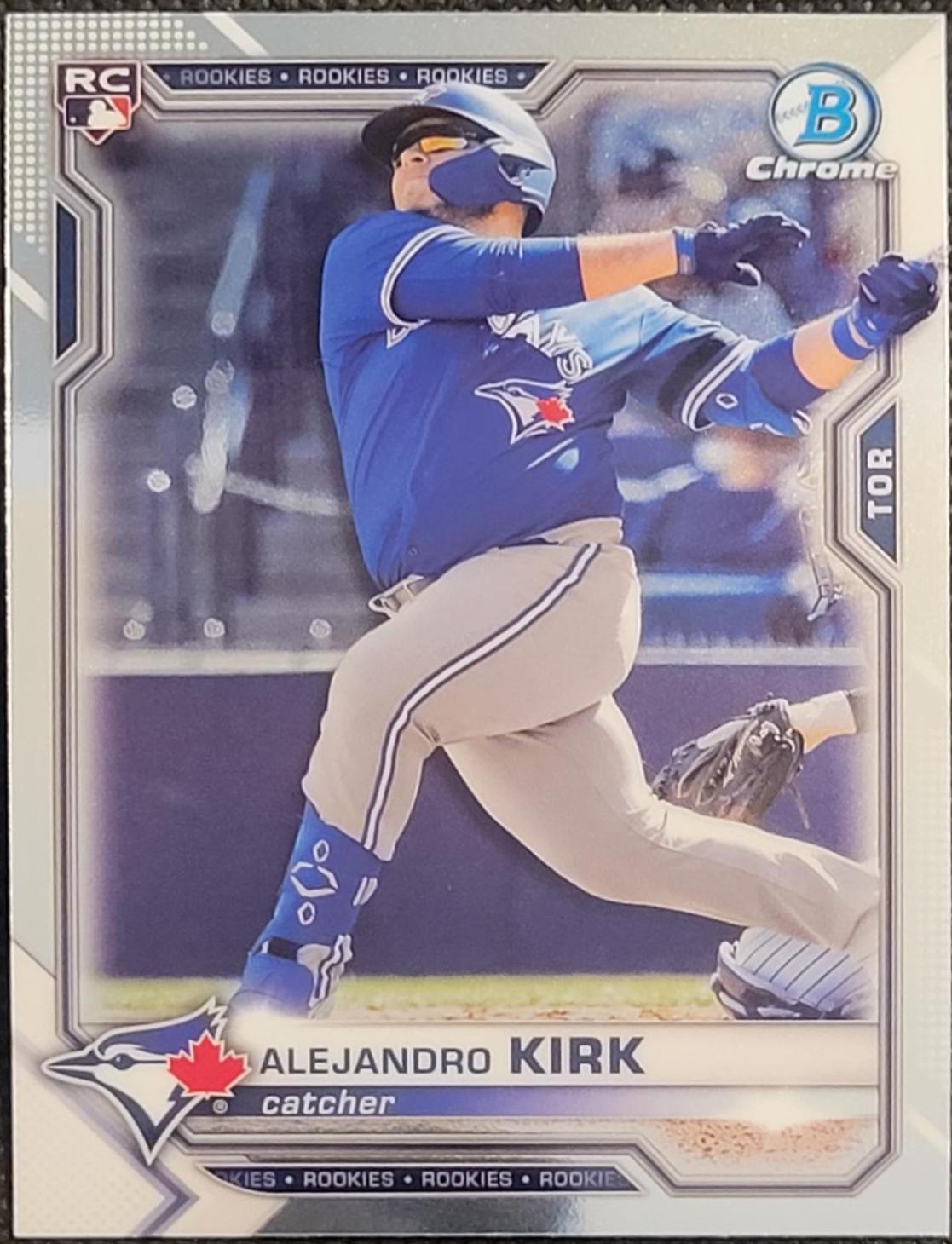 Alejandro Kirk #49 Baseball Cards 2021 Bowman Chrome