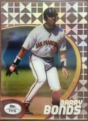Barry Bonds [Pattern 39] #3 Baseball Cards 1998 Topps Tek Prices