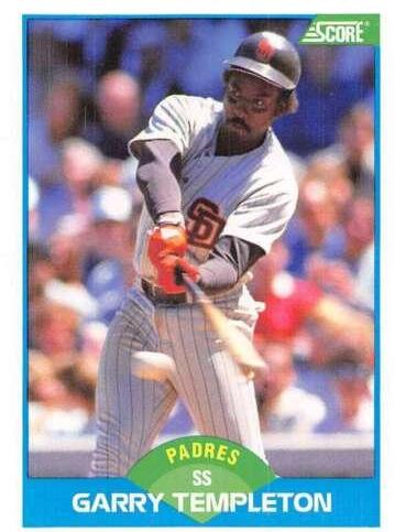 Garry Templeton #176 Baseball Cards 1989 Score