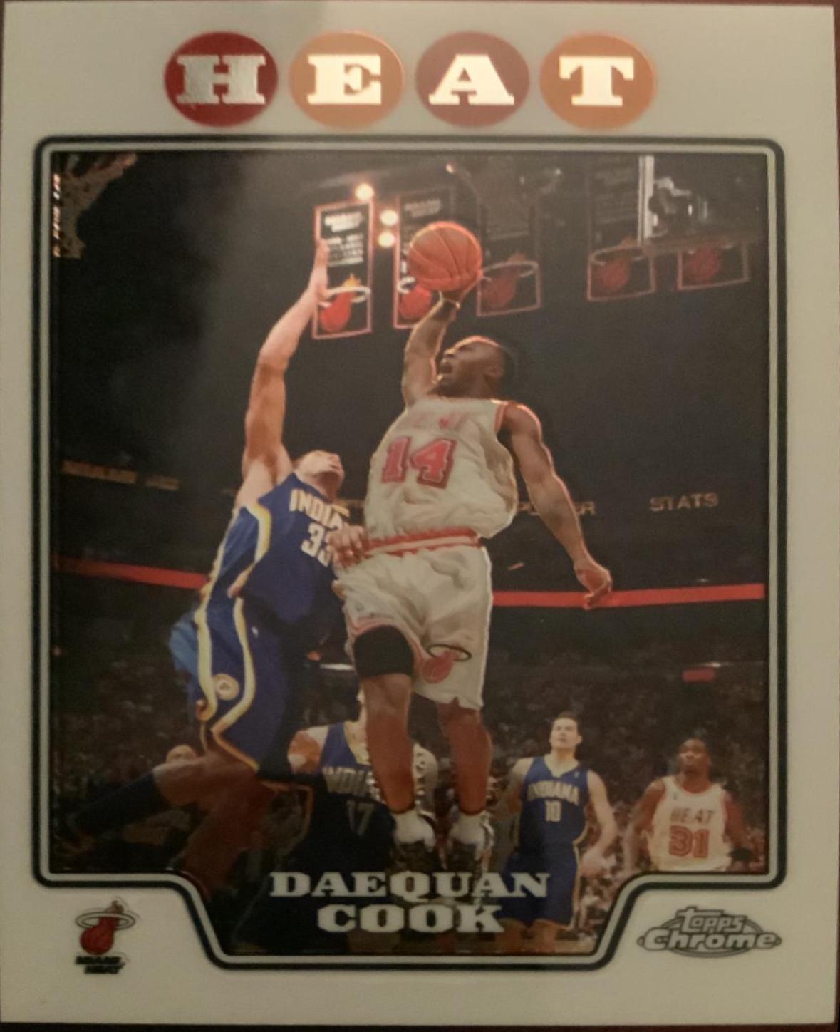 Daequan Cook #14 Refractor Basketball Cards 2008 Topps Chrome