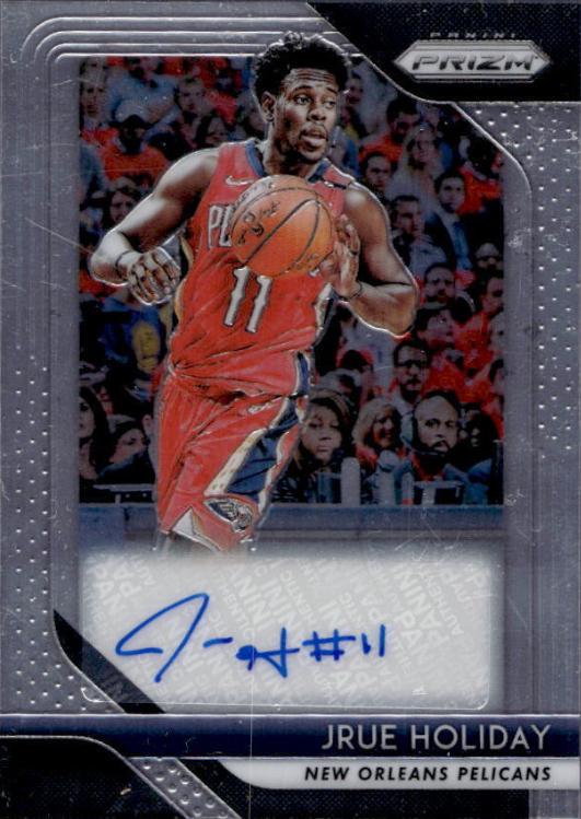 Jrue Holiday #SJHD Basketball Cards 2018 Panini Prizm Signatures