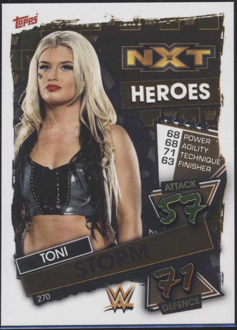 Toni Storm #270 Wrestling Cards 2021 Topps Slam Attax WWE