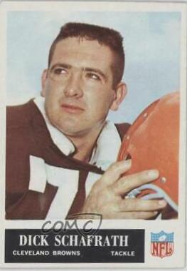 Dick Schafrath #40 Football Cards 1965 Philadelphia