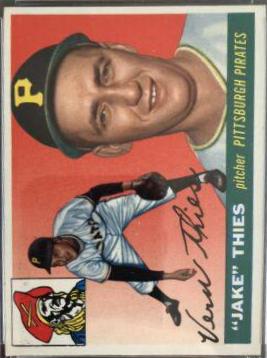 Jake Thies #12 Baseball Cards 1955 Topps