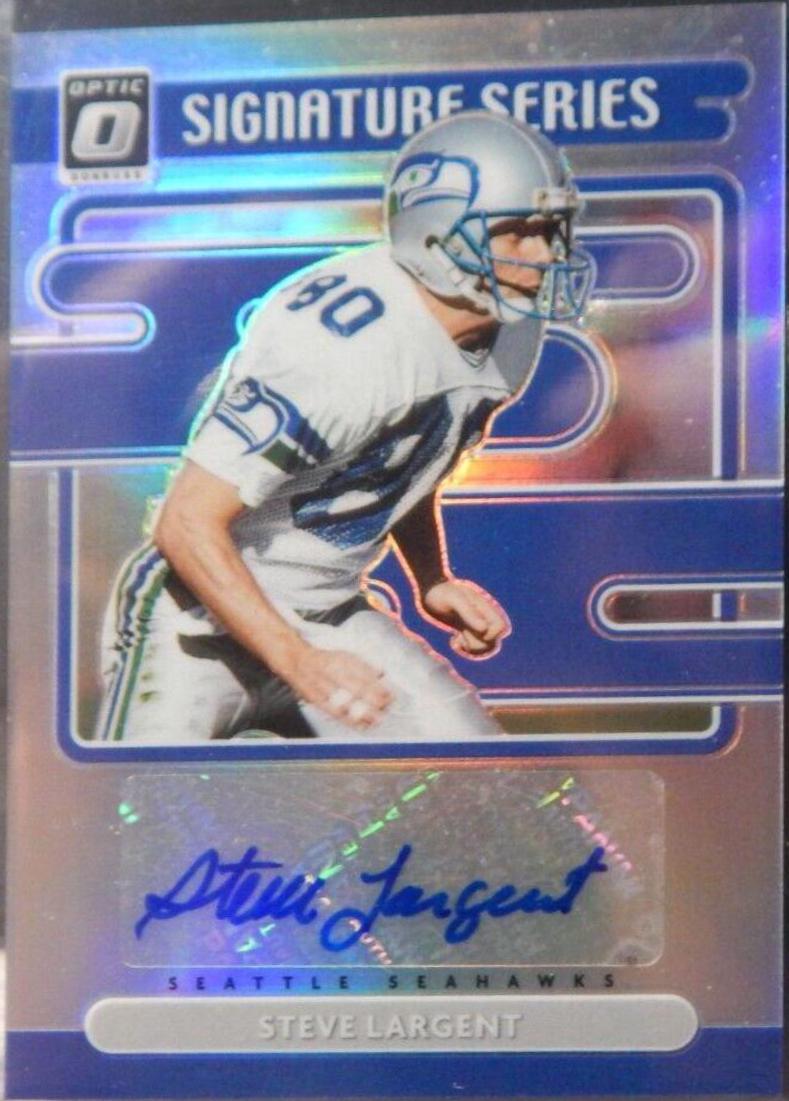 Steve Largent #SS-SL Football Cards 2021 Panini Donruss Optic Signature Series
