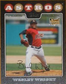 Wesley Wright #361 Baseball Cards 2008 Topps