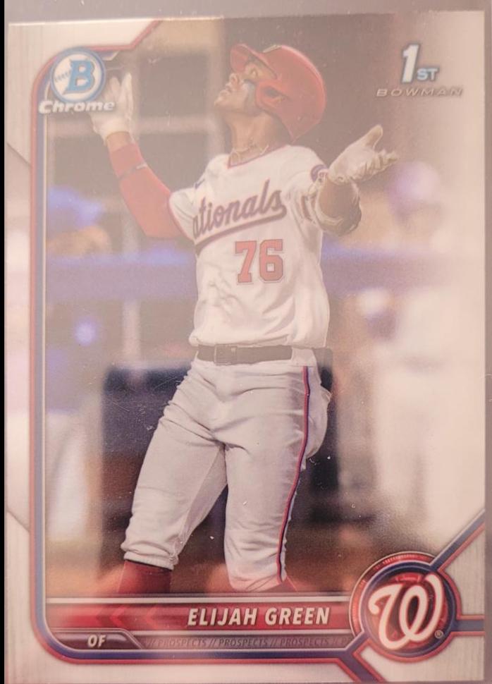 Elijah Green #BDC-23 Baseball Cards 2022 Bowman Draft Chrome