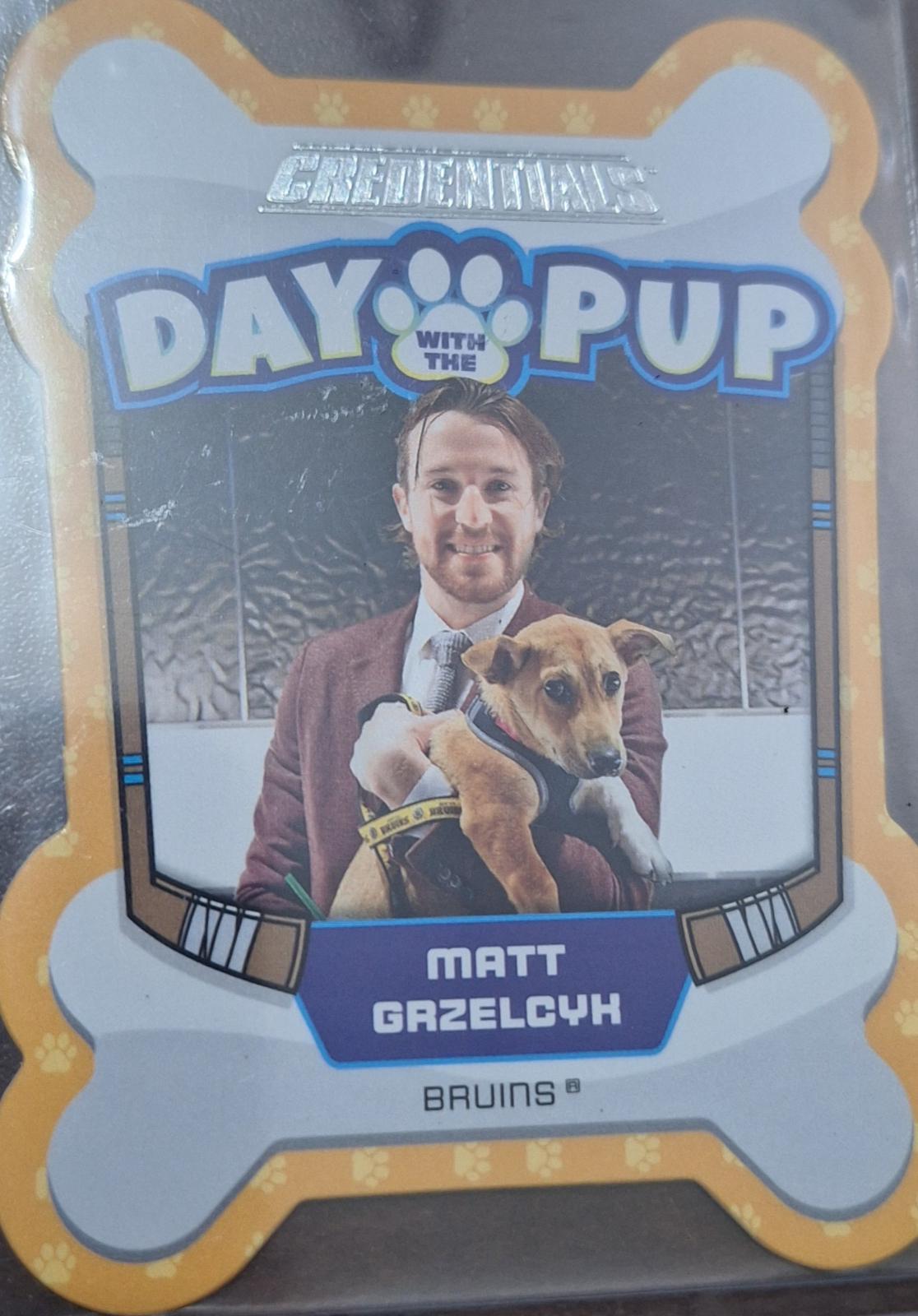 Matt Grzelcyk #DWTP-7 Hockey Cards 2023 Upper Deck Credentials Day with the Pup