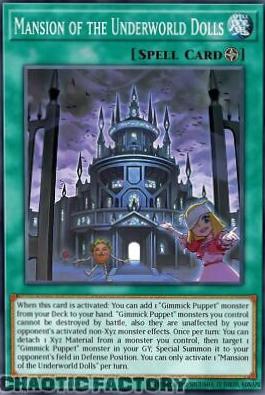 Mansion of the Dreadful Dolls INFO-EN056 YuGiOh The Infinite Forbidden