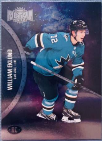 William Eklund #165 Hockey Cards 2021 Skybox Metal Universe