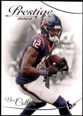 Nico Collins #123 Football Cards 2023 Panini Prestige