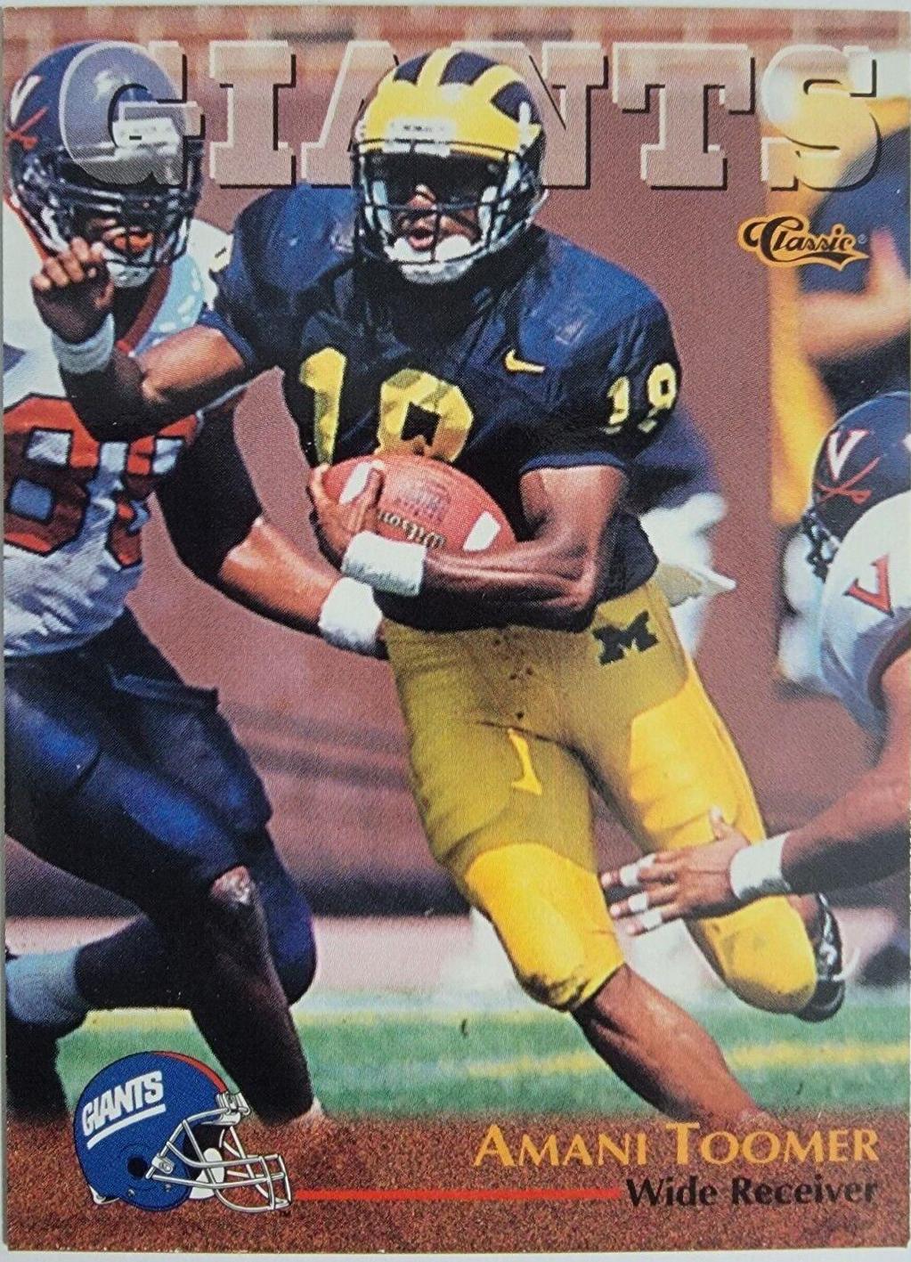 Amani Toomer #41 Football Cards 1996 Classic NFL Draft