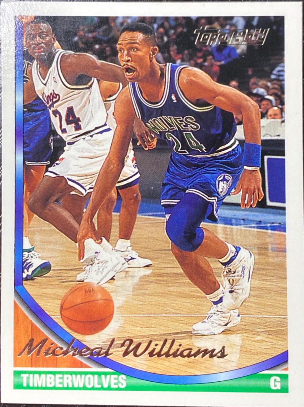 Micheal Williams #39 Basketball Cards 1993 Topps Gold
