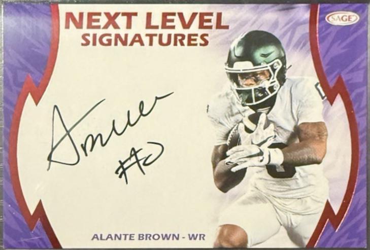 Alante Brown #NLS-AB2 2026 SAGE Football Next Level Signatures