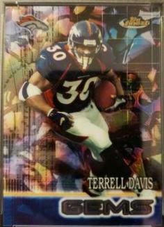 Terrell Davis #198 2000 Topps Finest Football