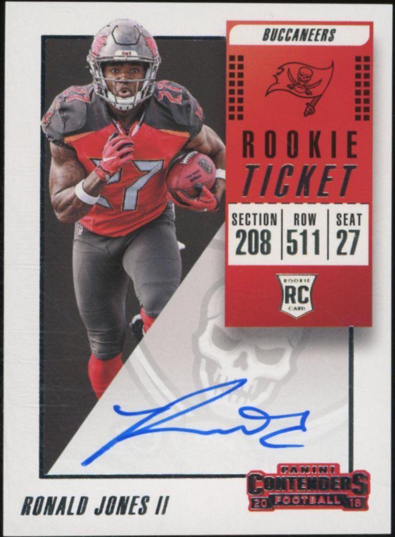 Ronald Jones II #114 Football Cards 2018 Panini Contenders Rookie Ticket