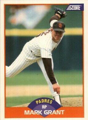 Mark Grant #349 Baseball Cards 1989 Score