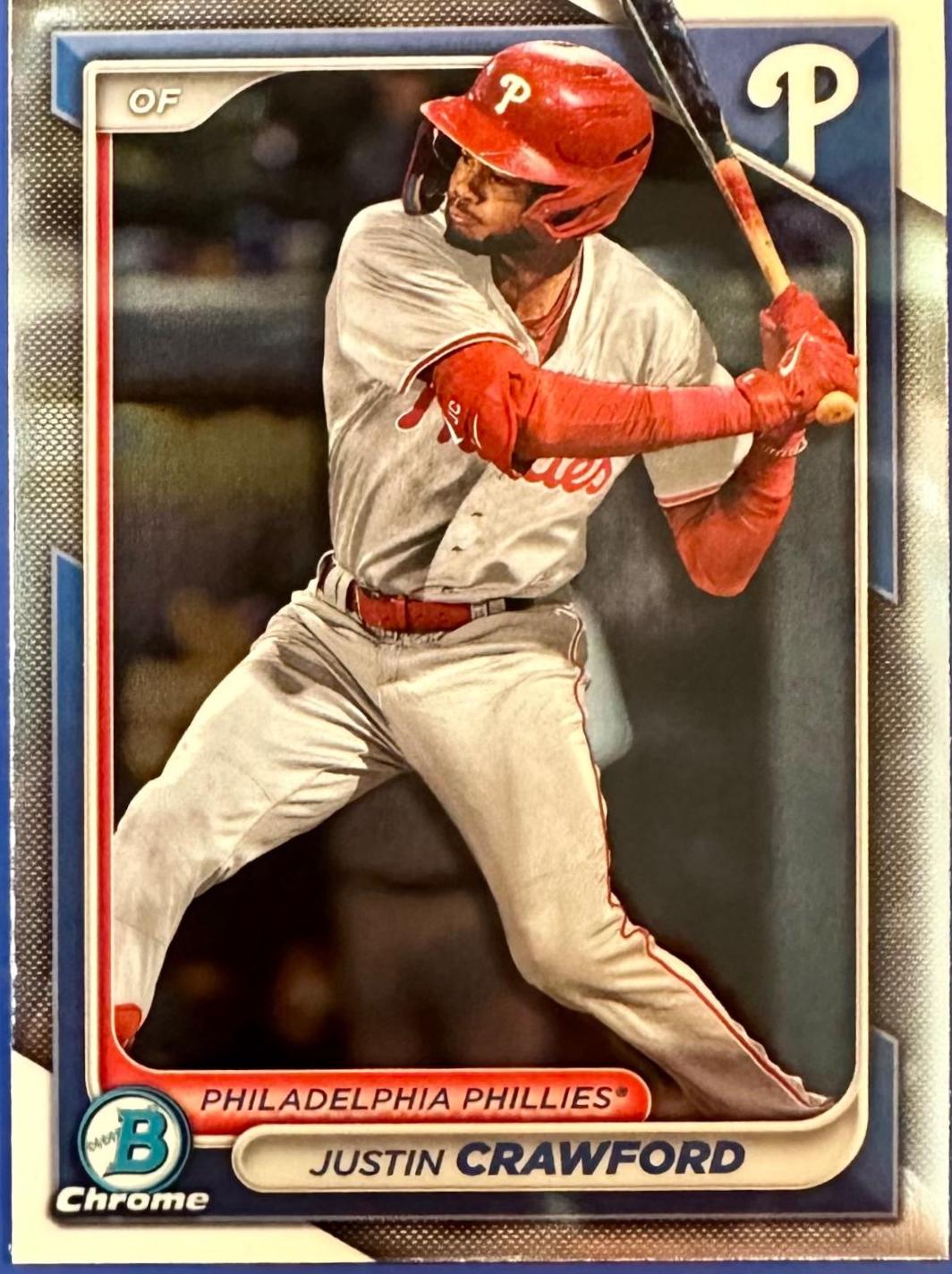 Justin Crawford #BCP-17 Baseball Cards 2024 Bowman Chrome Prospects