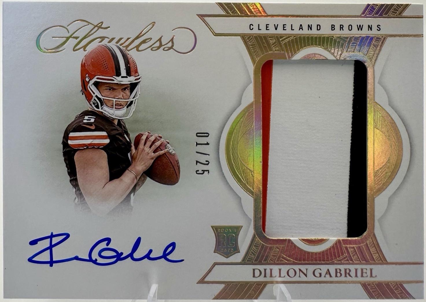 Dillon Gabriel #9 2025 Panini Flawless Football Rookie Patch Autographs