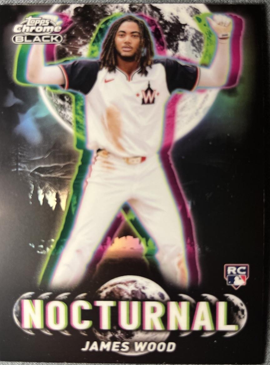 James Wood #NOC-34 Baseball Cards 2025 Topps Chrome Black Nocturnal