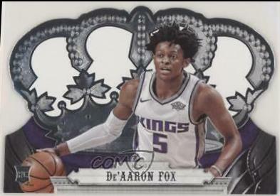DE'Aaron Fox #33 Basketball Cards 2017 Panini Crown Royale