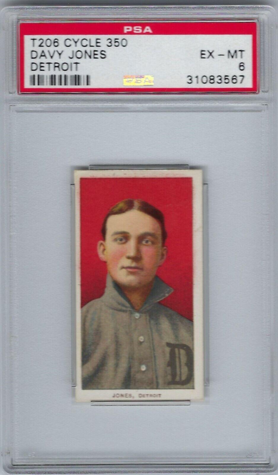 Davy Jones #NNO Baseball Cards 1909 T206 Cycle 350