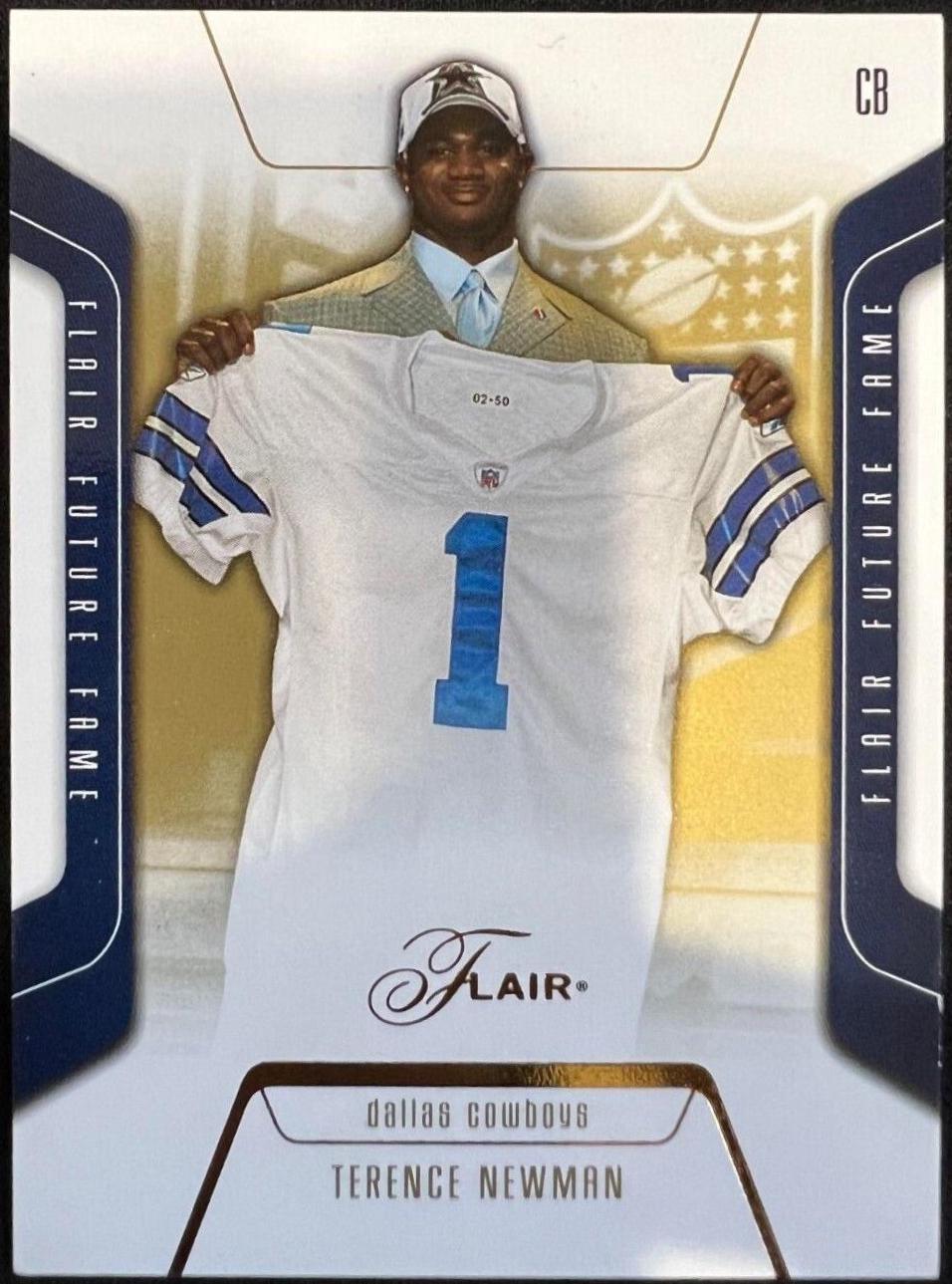 Terence Newman #97 2003 Flair Football