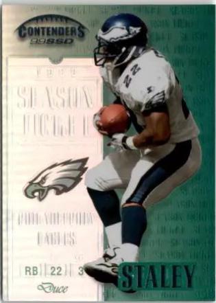 Duce Staley #40 Football Cards 1999 Playoff Contenders Ssd
