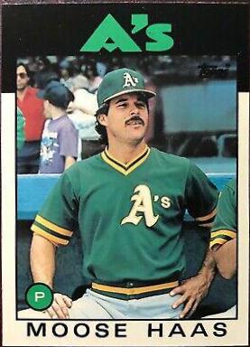 Moose Haas #44T 1986 Topps Traded Tiffany Baseball
