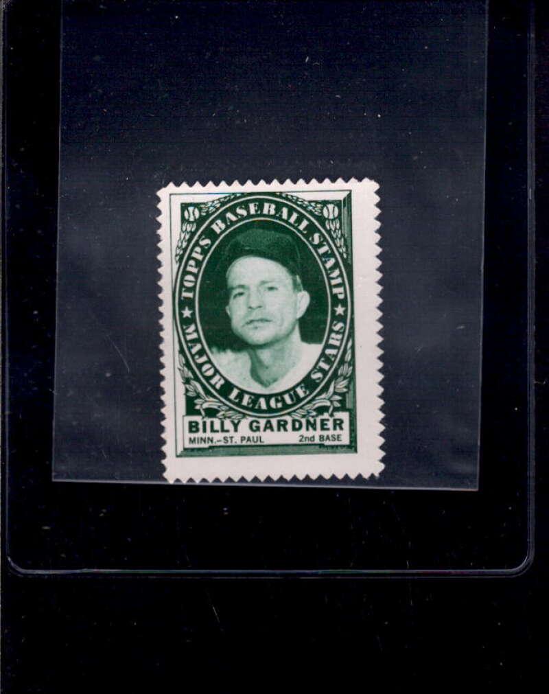 Billy Gardner Baseball Cards 1961 Topps Stamps