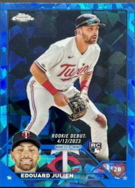 Edouard Julien #USCS46 2023 Topps Chrome Update Sapphire Baseball