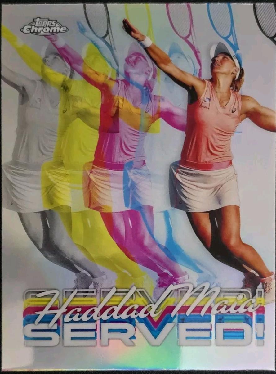 Beatriz Haddad Maia #SER-BH Tennis Cards 2024 Topps Chrome Served
