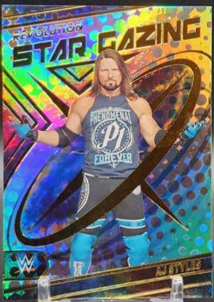 AJ Styles #4 Wrestling Cards 2023 Panini Revolution WWE Star Gazing