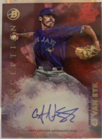 CJ Van Eyk #PA-CV 2021 Bowman Inception Baseball Autographs