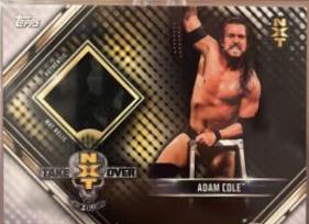 Adam Cole #MR-AC Wrestling Cards 2019 Topps WWE Road to Wrestlemania Mat Relics