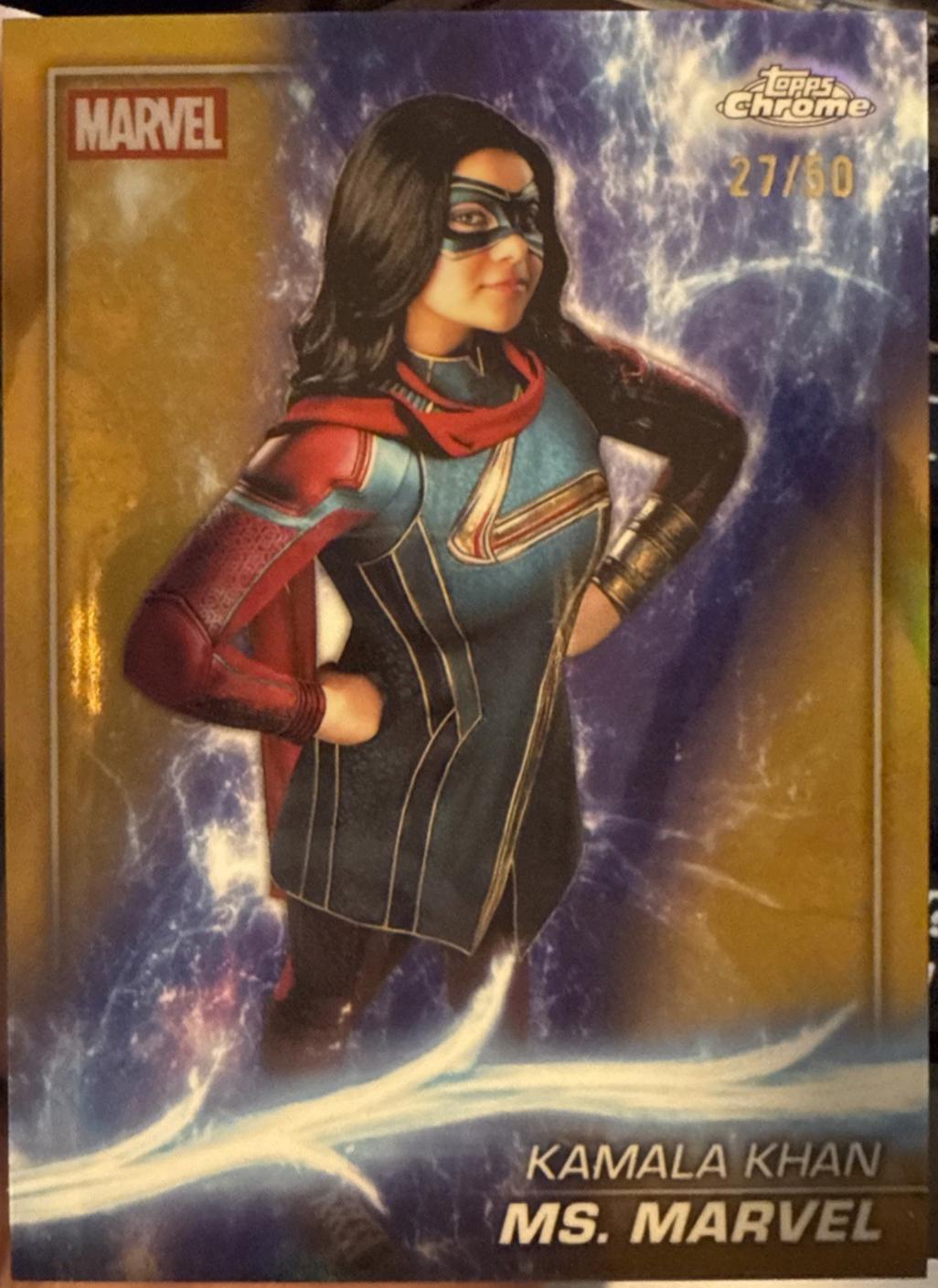 Ms. Marvel [Gold Refractor] #136