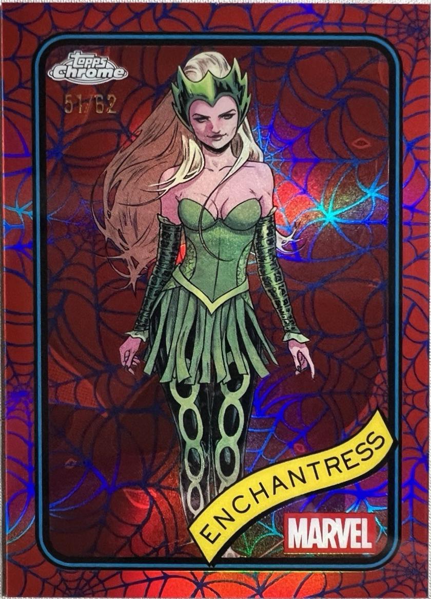 Enchantress Blue & Red Spider Web Refractor