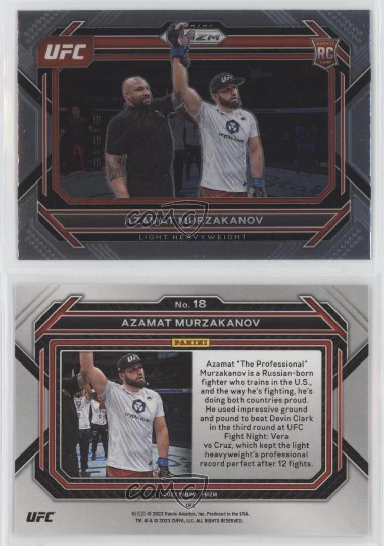 Azamat Murzakanov #18 Ufc Cards 2023 Panini Prizm UFC