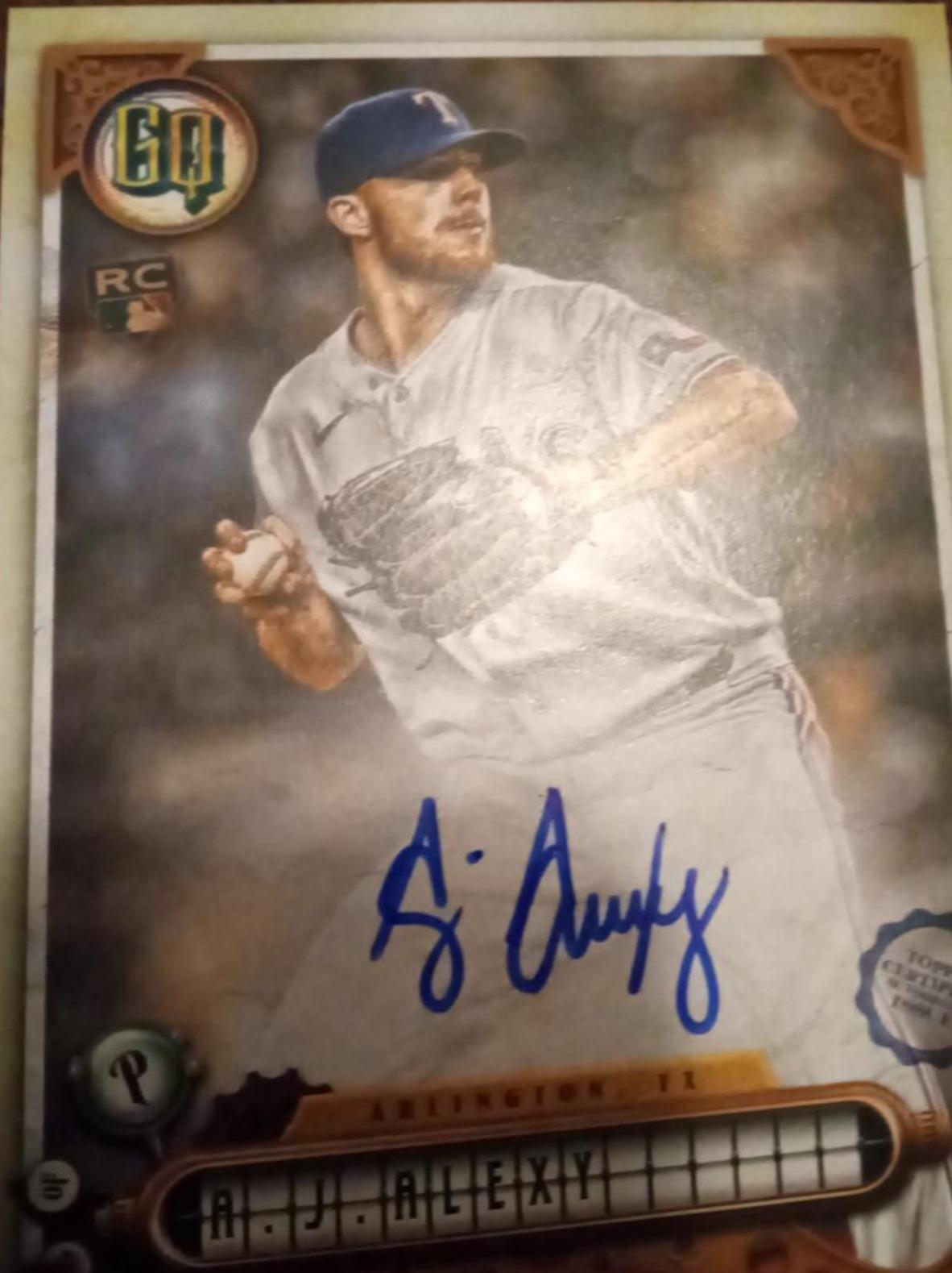 AJ Alexy #GQA-AAL Baseball Cards 2022 Topps Gypsy Queen Autographs