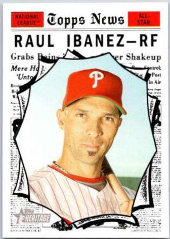 Raul Ibanez #488 2010 Topps Heritage Baseball