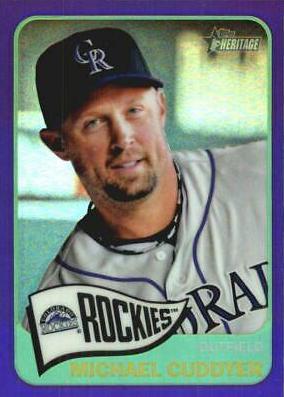 Michael Cuddyer #33 Baseball Cards 2014 Topps Heritage Chrome