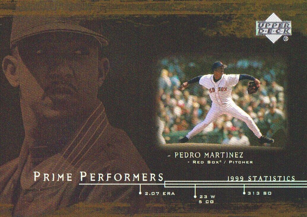 Pedro Martinez #PP2 Baseball Cards 2000 Upper Deck Prime Performers