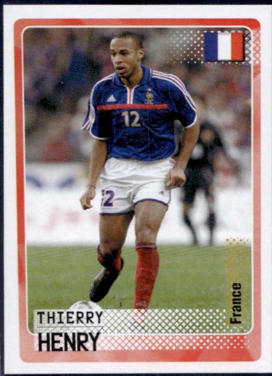 Thierry Henry #114 2002 Panini Road To The FIFA World Cup Sticker