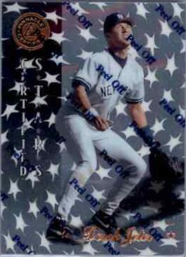 Derek Jeter #141 Baseball Cards 1997 Pinnacle Certified