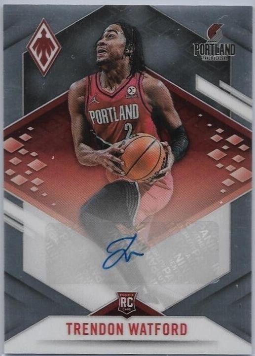 Trendon Watford #PRA-TRE Basketball Cards 2021 Panini Chronicles Phoenix Rookie Autographs