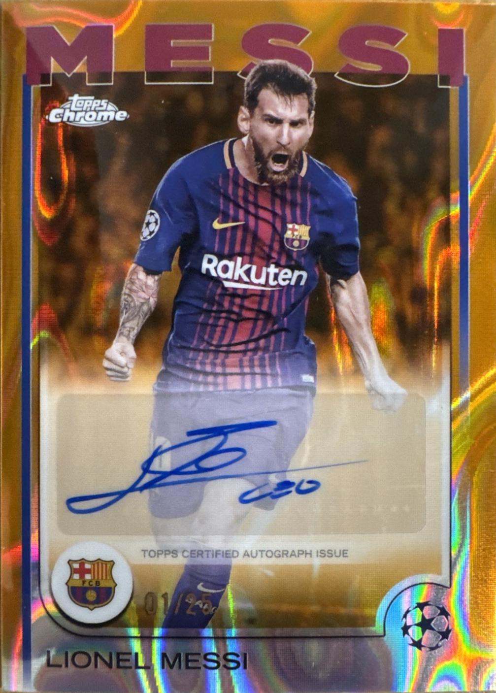 Lionel Messi [Orange Refractor] #CA-LM