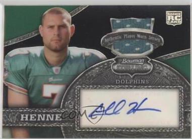 Chad Henne [Jersey Autograph Black Refractor] #147